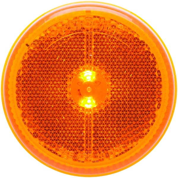 Optronics 8-Led 2.5in. Yellow Marker/Clearance Light With Reflex Lens MCL59AB - main